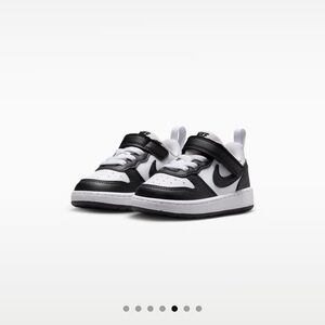 Nike Kids Black and White Velcro Sneakers